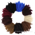 Extensões de cabelo de crochê com torção de trança Marley sintética de 8 polegadas